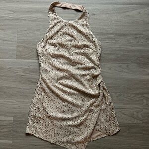 Hello Molly Gold Sequin Dress